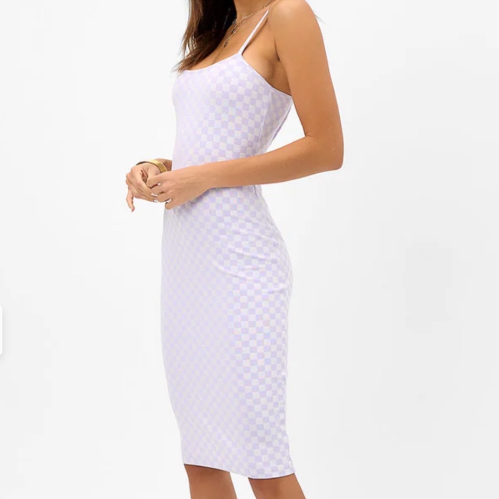 QUINN CHECKERED MINI DRESS